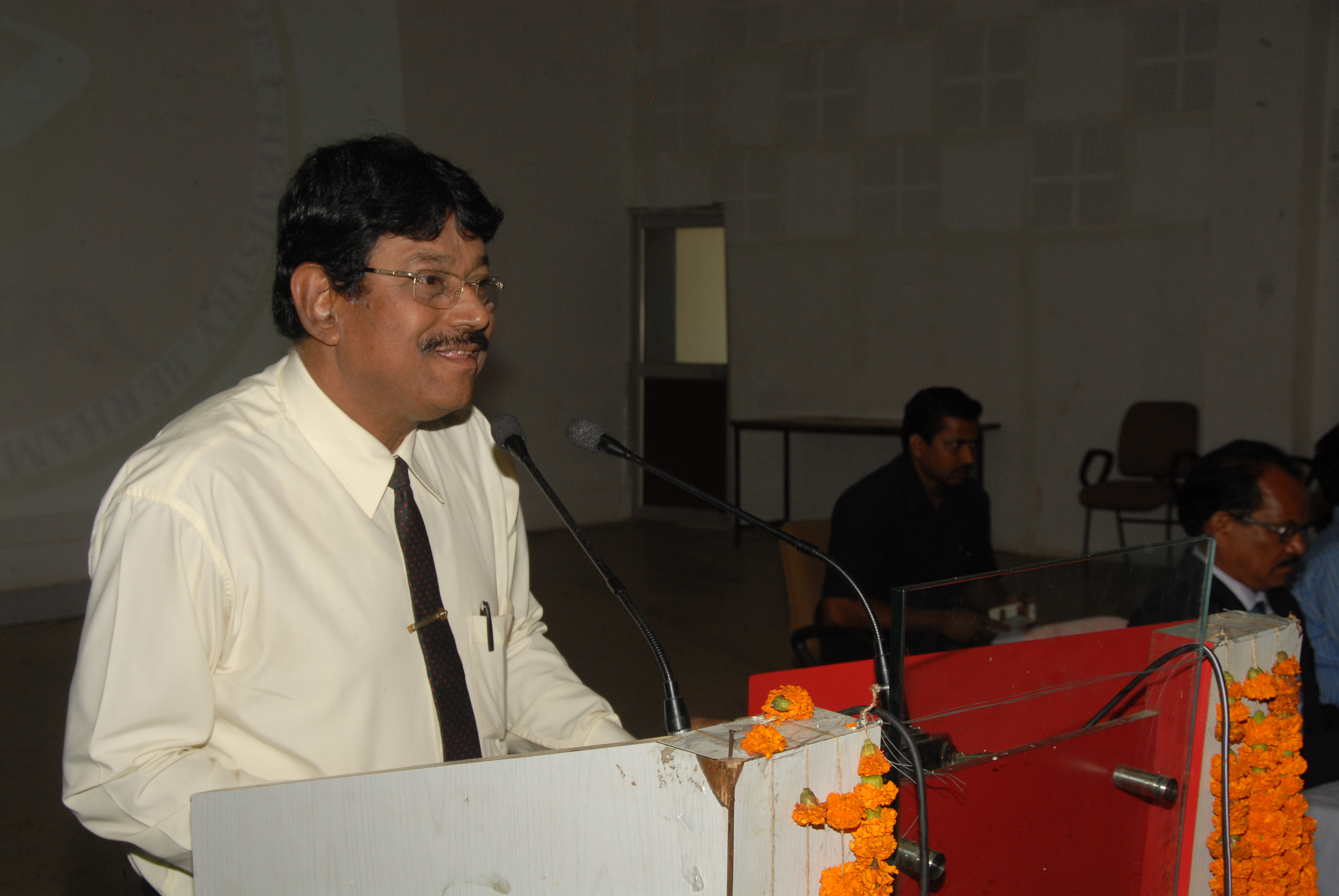 P G Chairman Prof. Padhy Adresing Conference